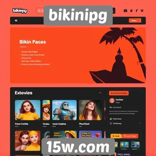 Análise da interface do site bikinipg